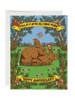 Red Cap Cards Anniversary Card - Still At It