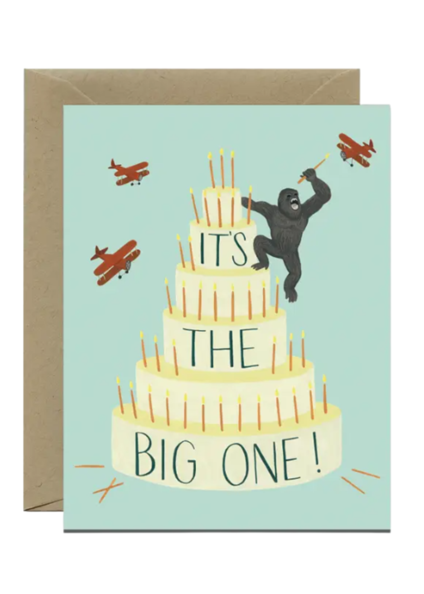 Yeppie Paper Birthday Card - King Kong Airplanes