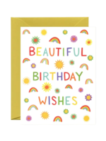 Yeppie Paper Birthday Card - Rainbow Wishes