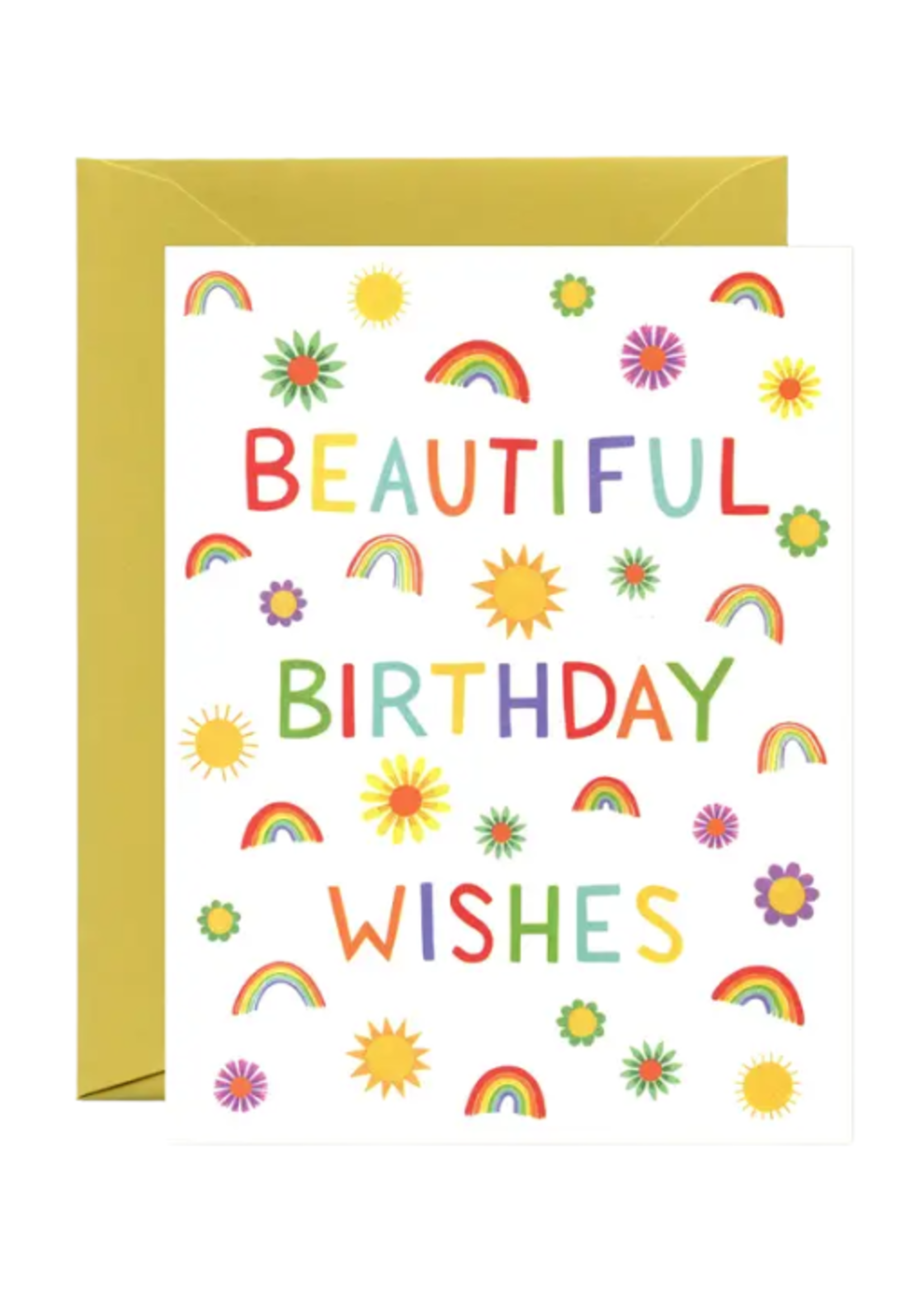Yeppie Paper Birthday Card - Rainbow Wishes