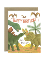 Yeppie Paper Birthday Card - Dinosaur Party