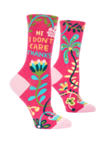 Blue Q Hi I Don’t Care Thanks Women's Socks