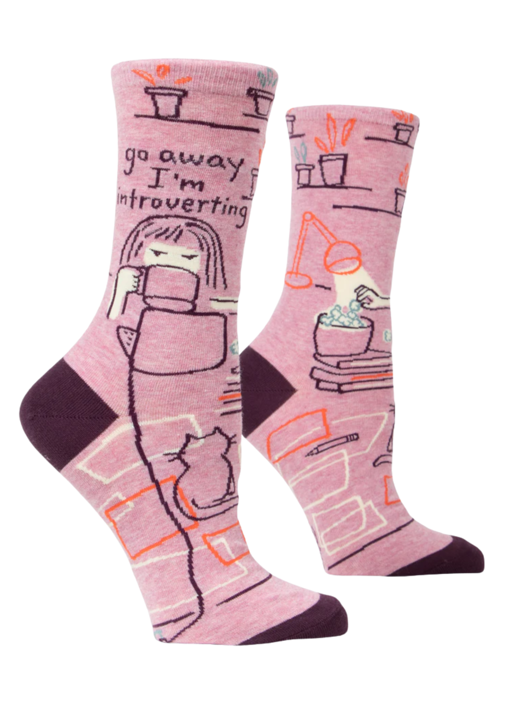 Blue Q Go Away I'm Introverting Women's Socks