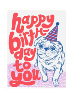 The Good Twin Birthday Card - Stevie Pug