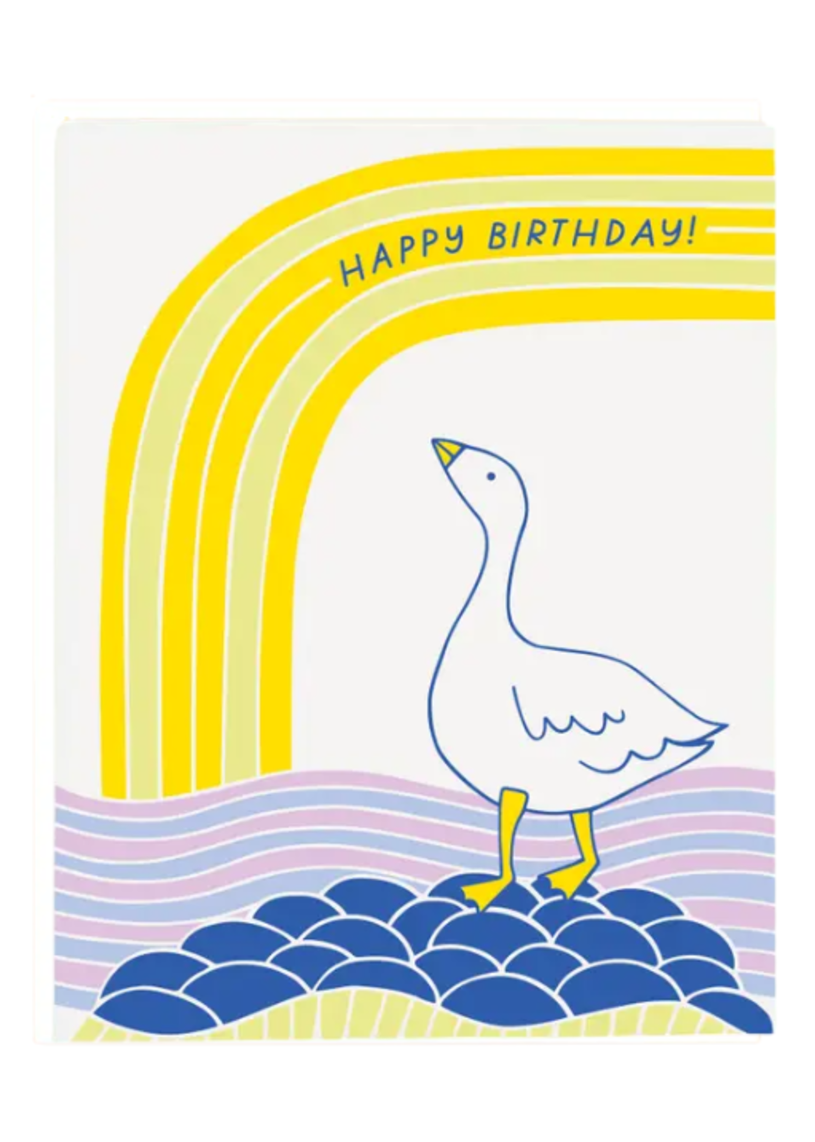 The Good Twin Birthday Card - Birthday Goose