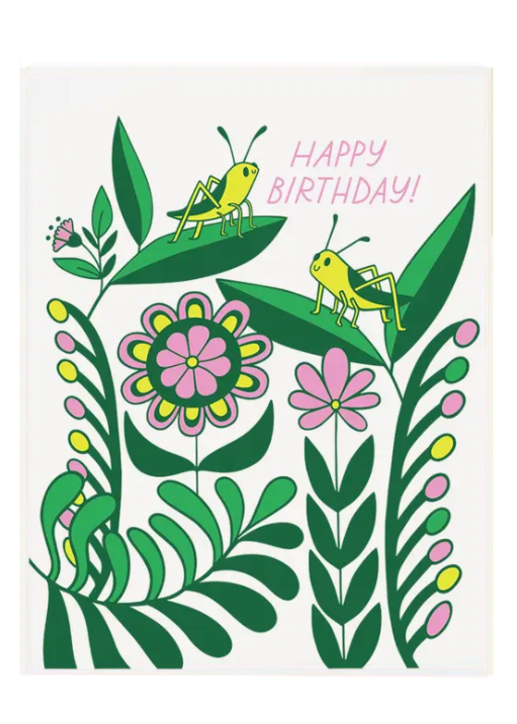 The Good Twin Birthday Card - Grasshopper