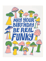 The Good Twin Birthday Card - Funky Mushrooms