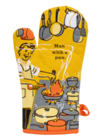 Blue Q Man With A Pan Oven Mitt