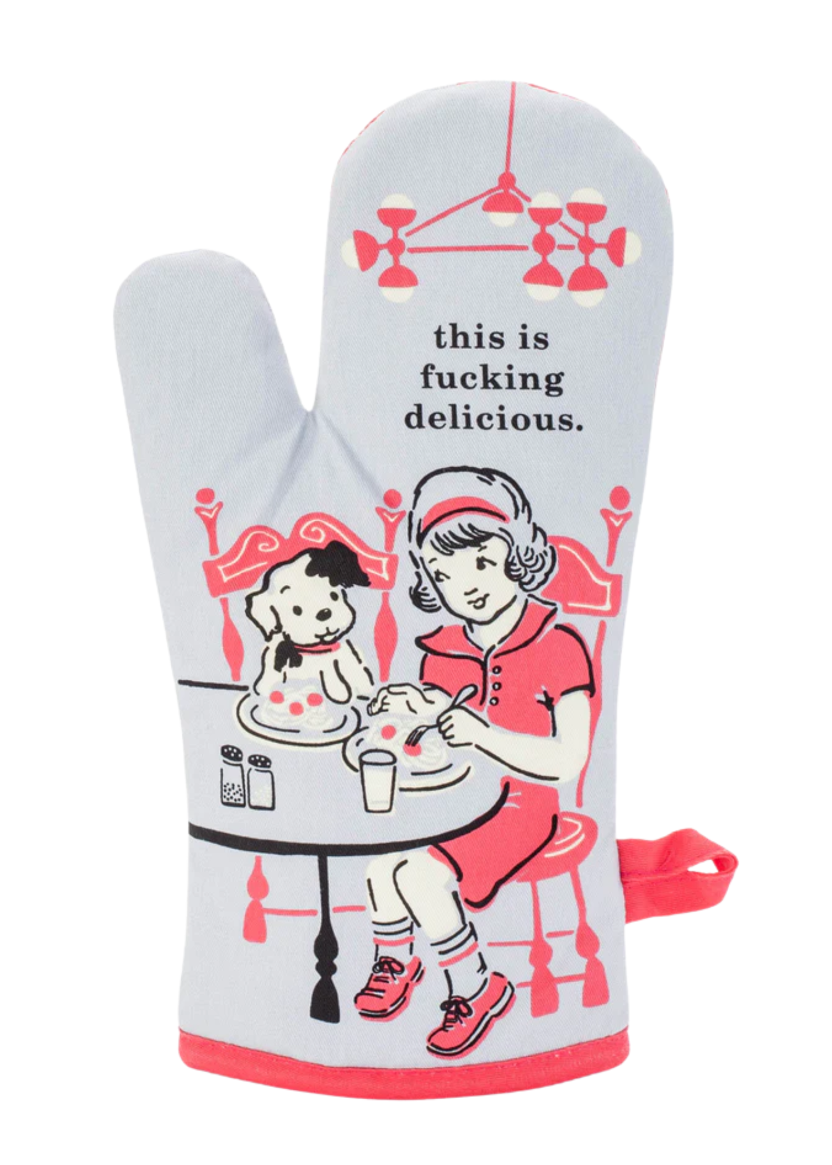Blue Q This Is Fucking Delicious Oven Mitt