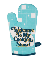 Blue Q Welcome To My Cooking Show! Oven Mitt