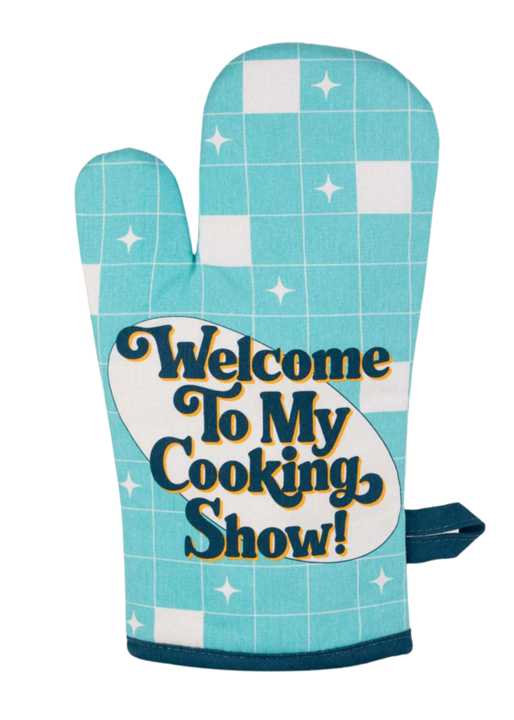 Blue Q Welcome To My Cooking Show! Oven Mitt