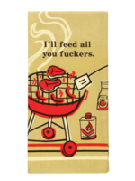 Blue Q I'll Feed All You Fuckers Dish Towel