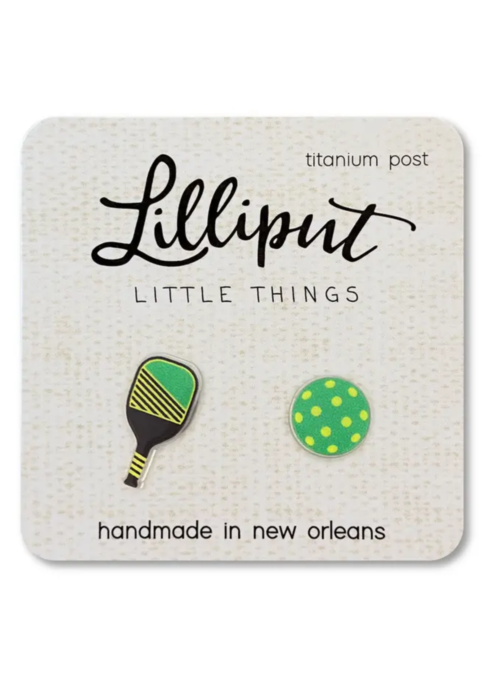 Lilliput Little Things Pickleball Earrings