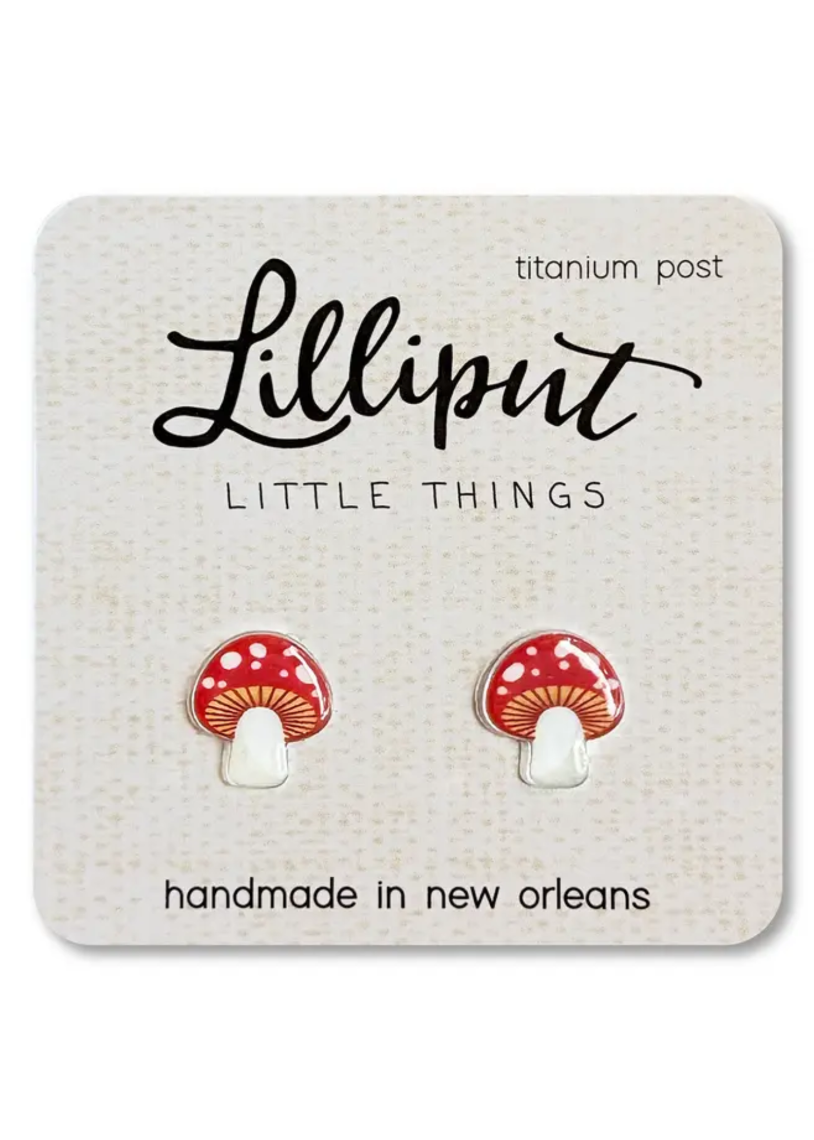 Lilliput Little Things Mushroom Earrings