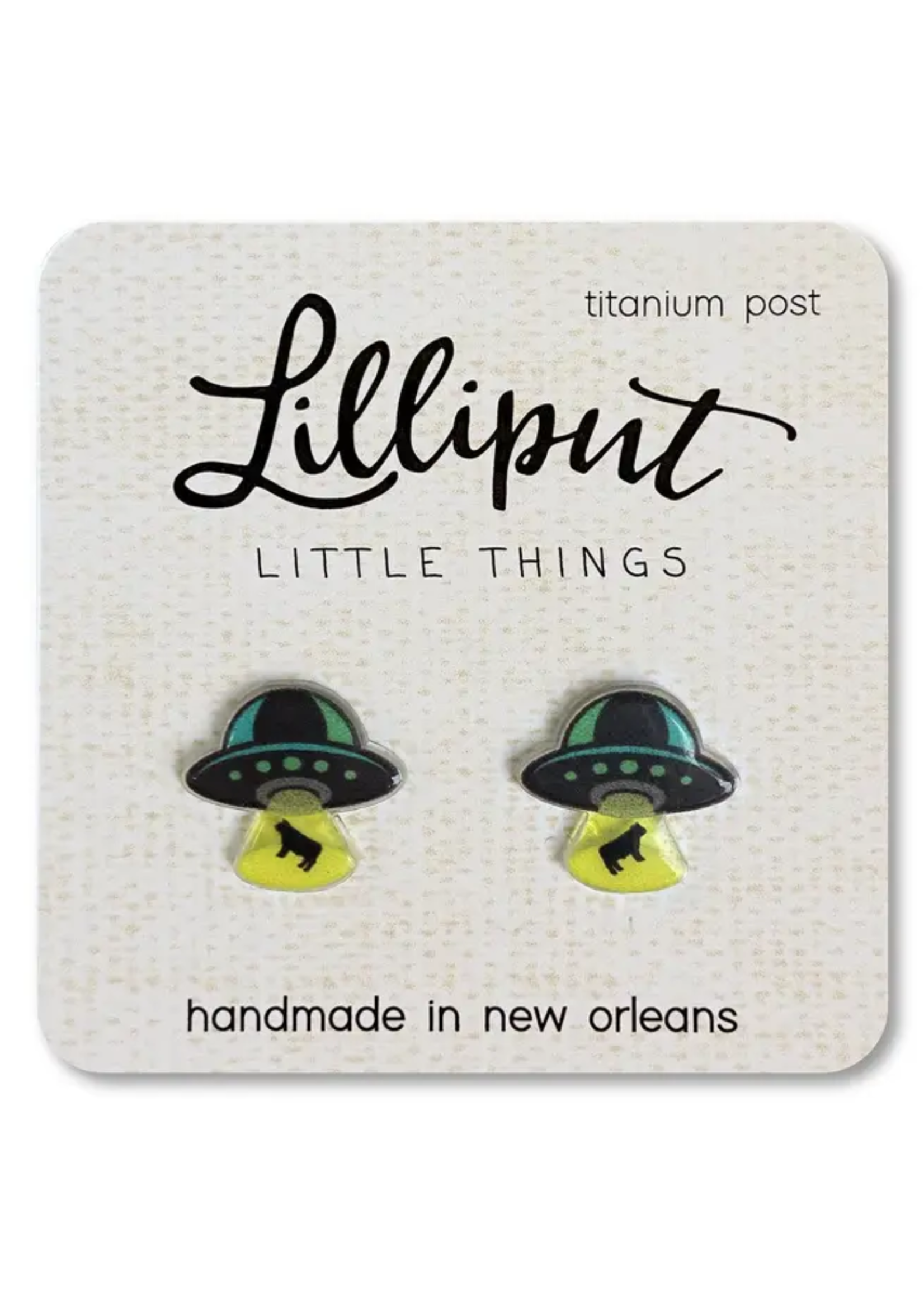 Lilliput Little Things UFO Earrings