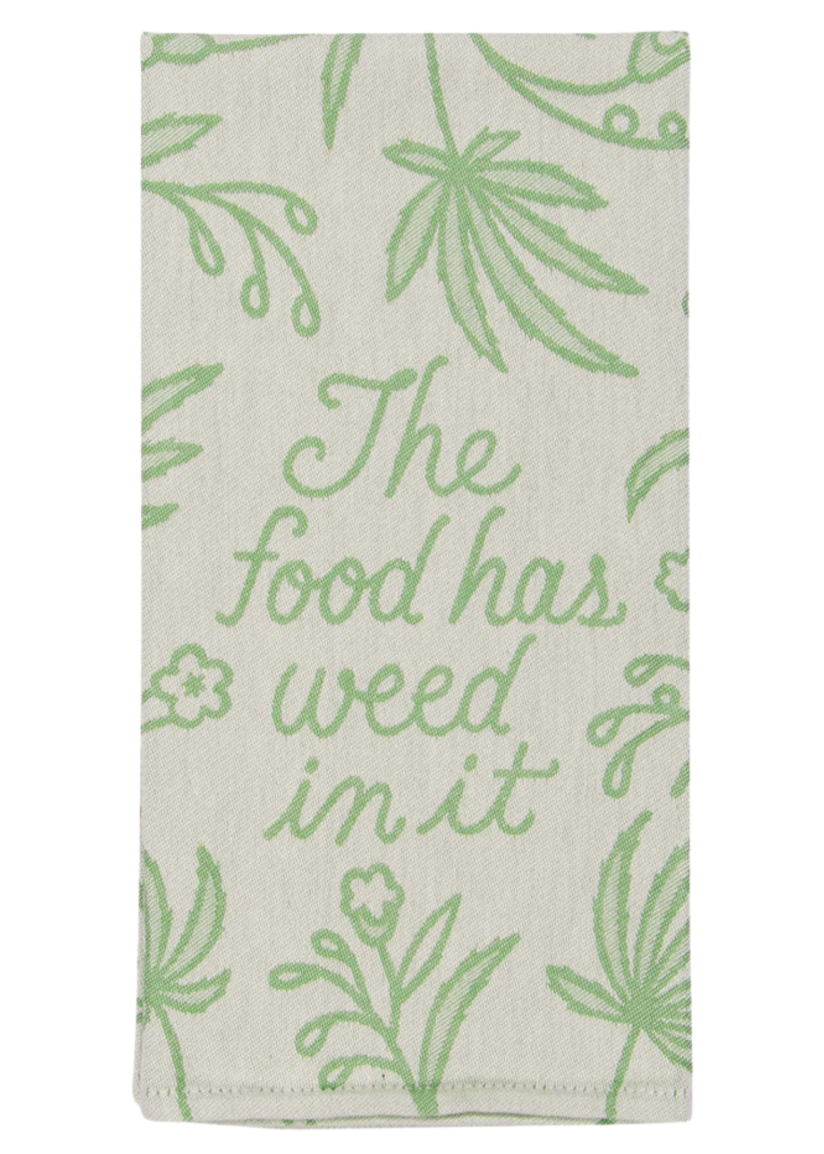 Blue Q The Food Has Weed In It Dish Towel