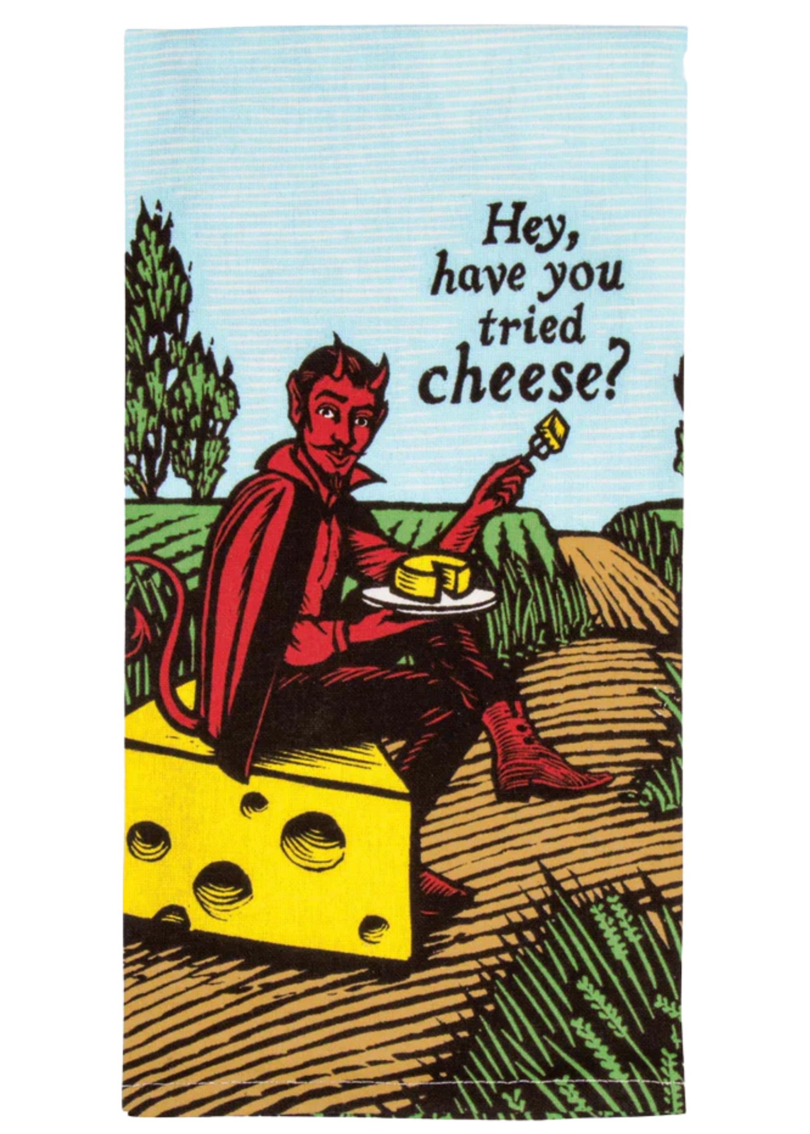 Blue Q Hey, Have You Tried Cheese? Dish Towel