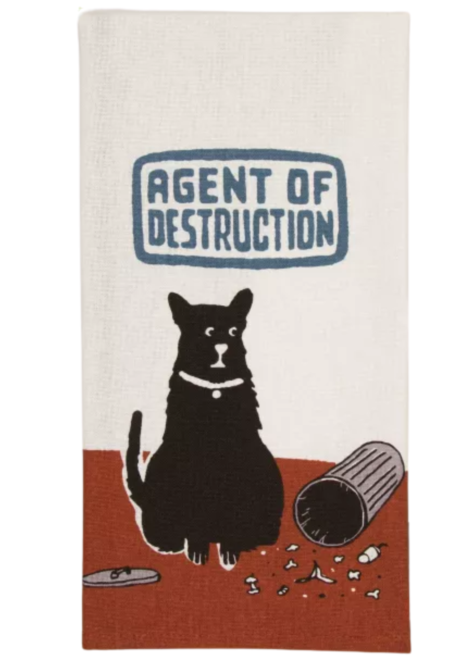 Blue Q Agent of Destruction Dish Towel