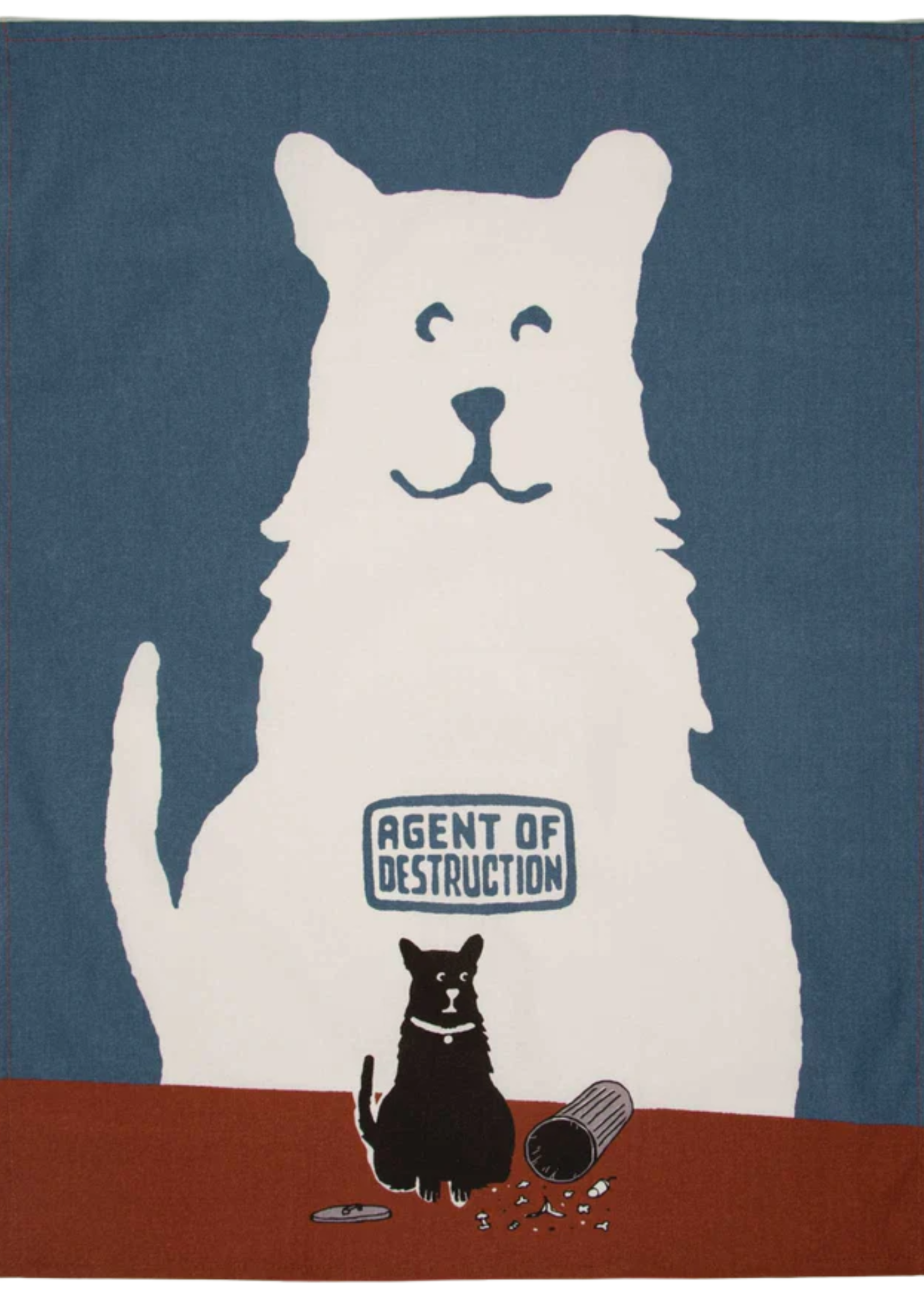 Blue Q Agent of Destruction Dish Towel
