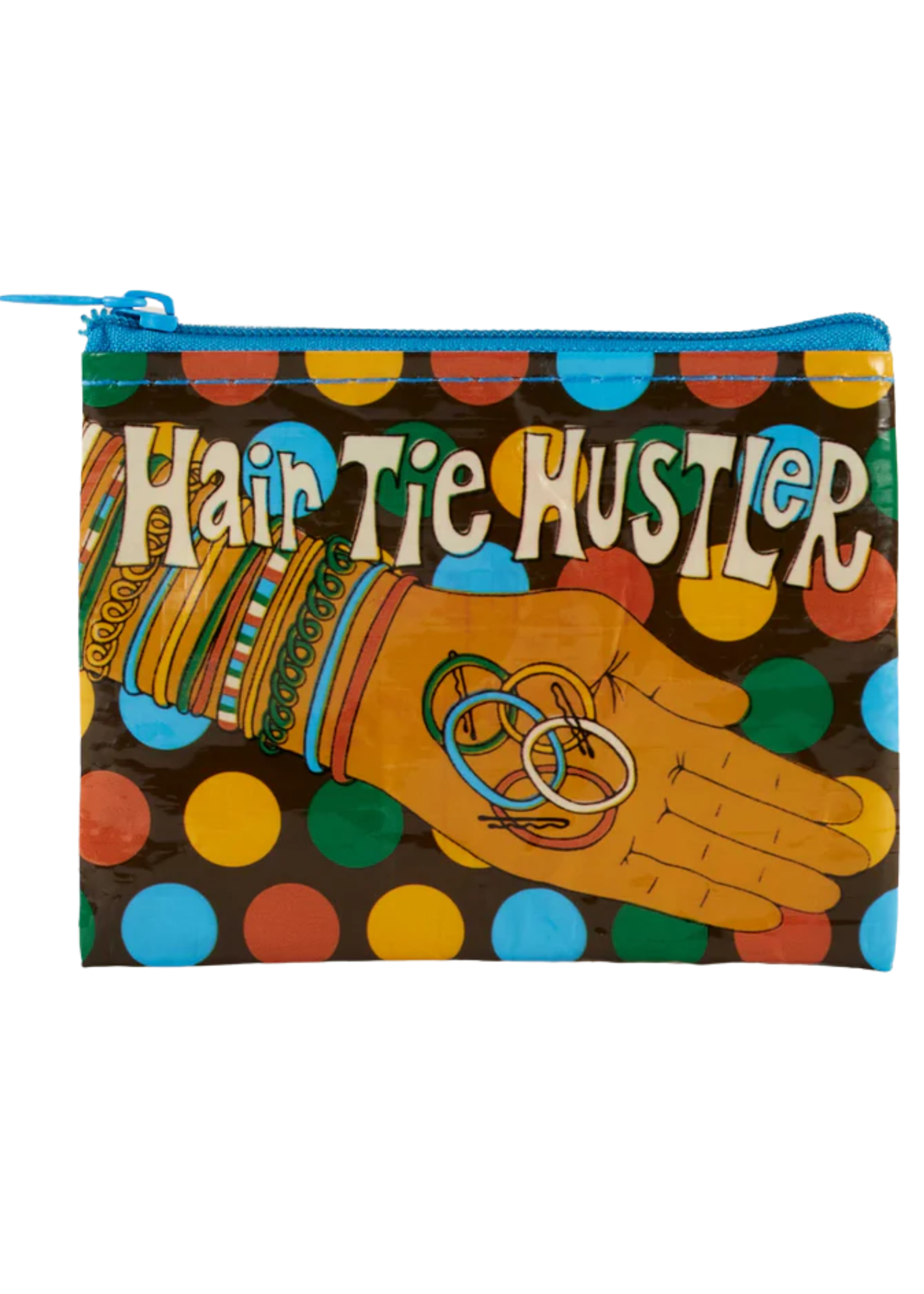Blue Q Hair Tie Hustler Coin Purse