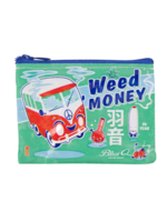 Blue Q Weed Money Coin Purse