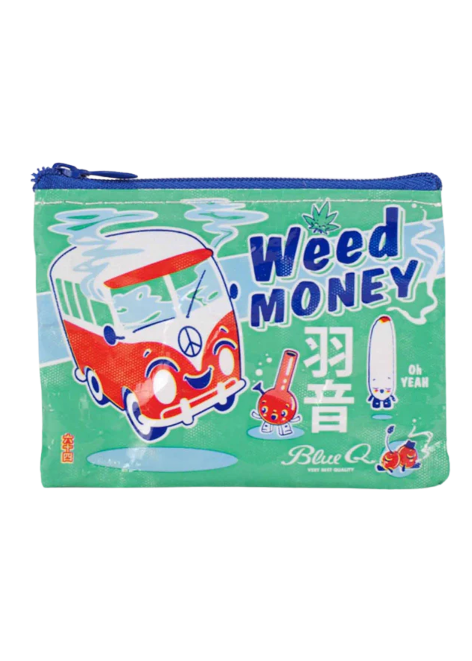 Blue Q Weed Money Coin Purse