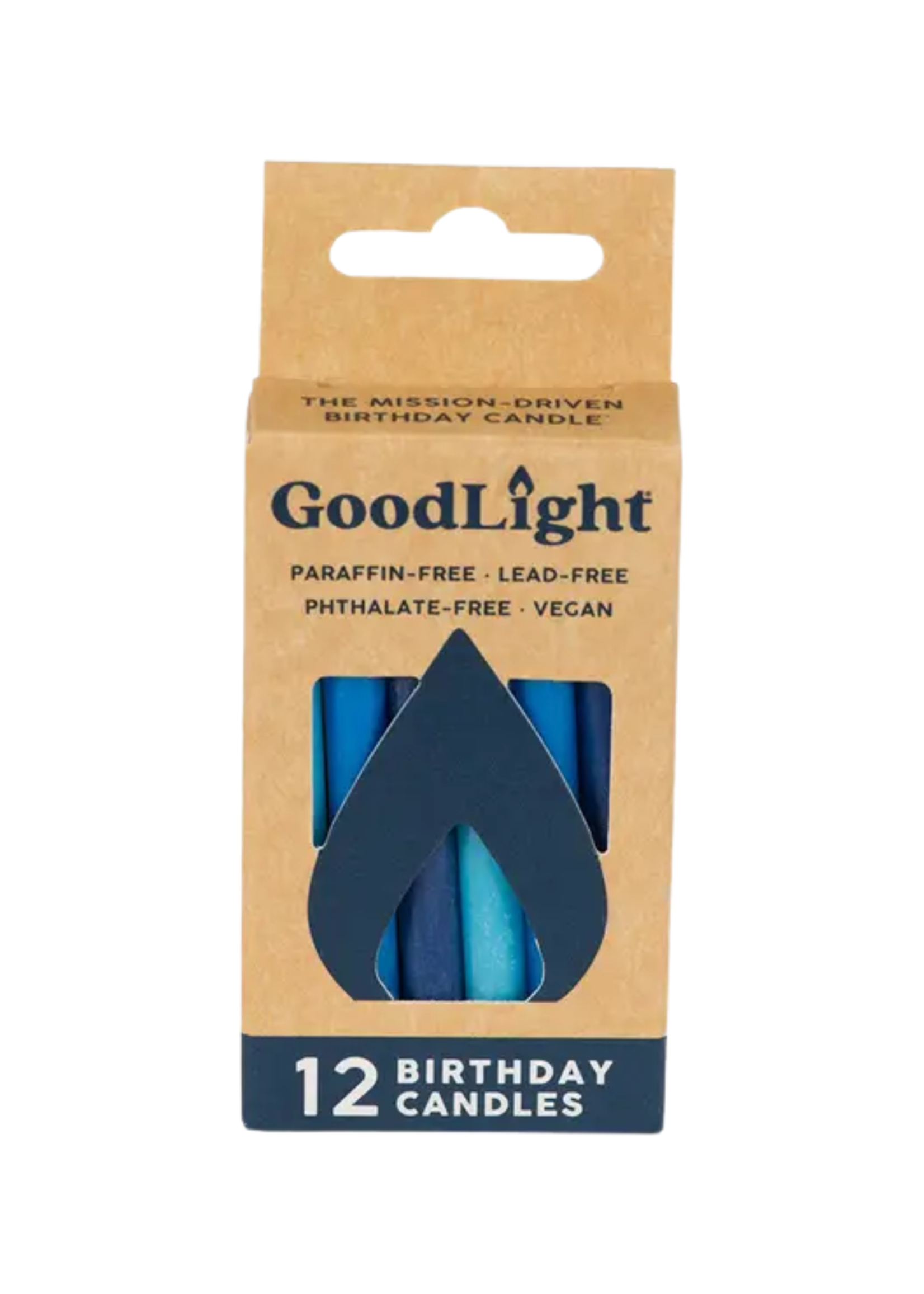 GoodLight Natural Candles Birthday Candles - 12 Pack