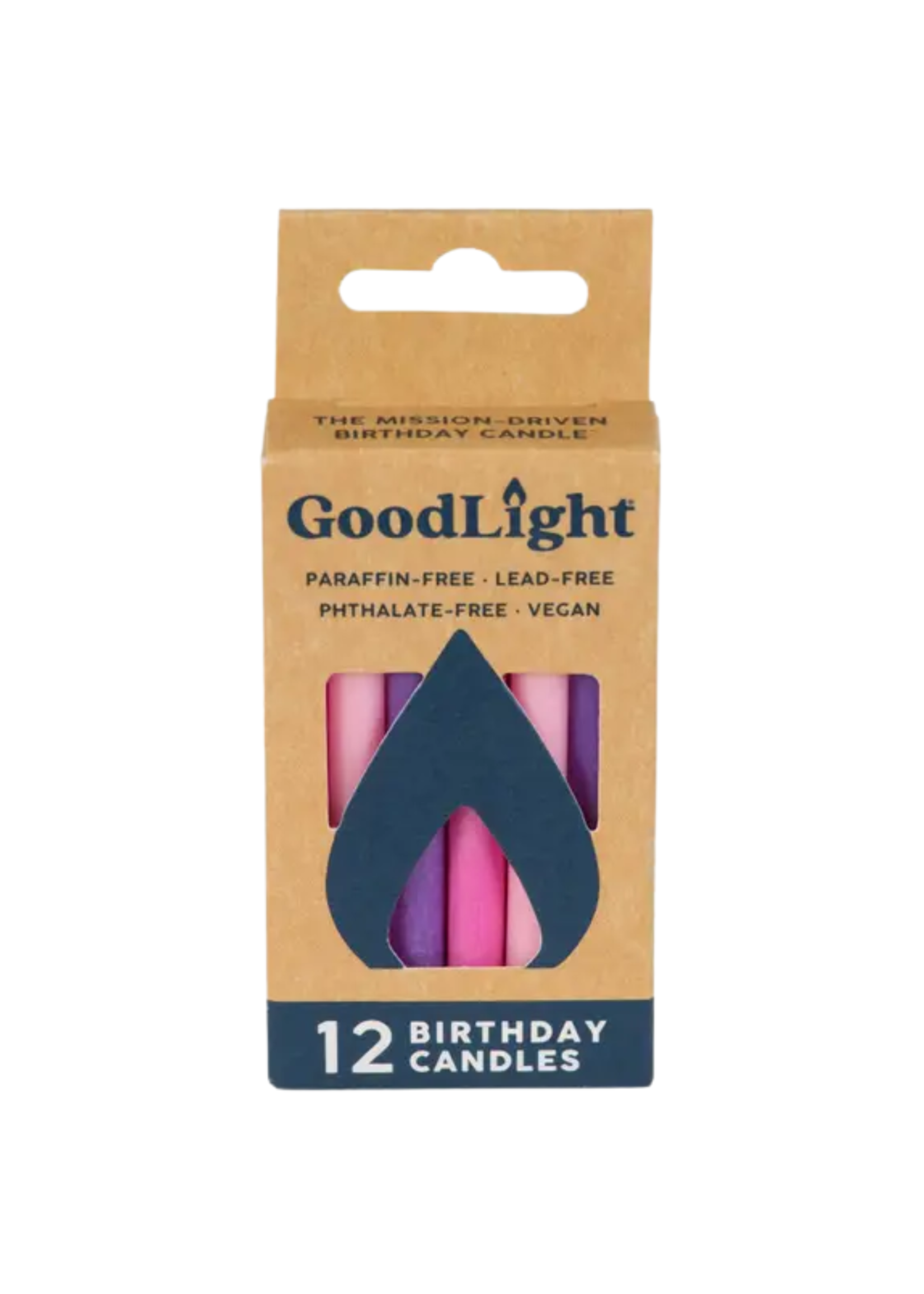 GoodLight Natural Candles Birthday Candles - 12 Pack