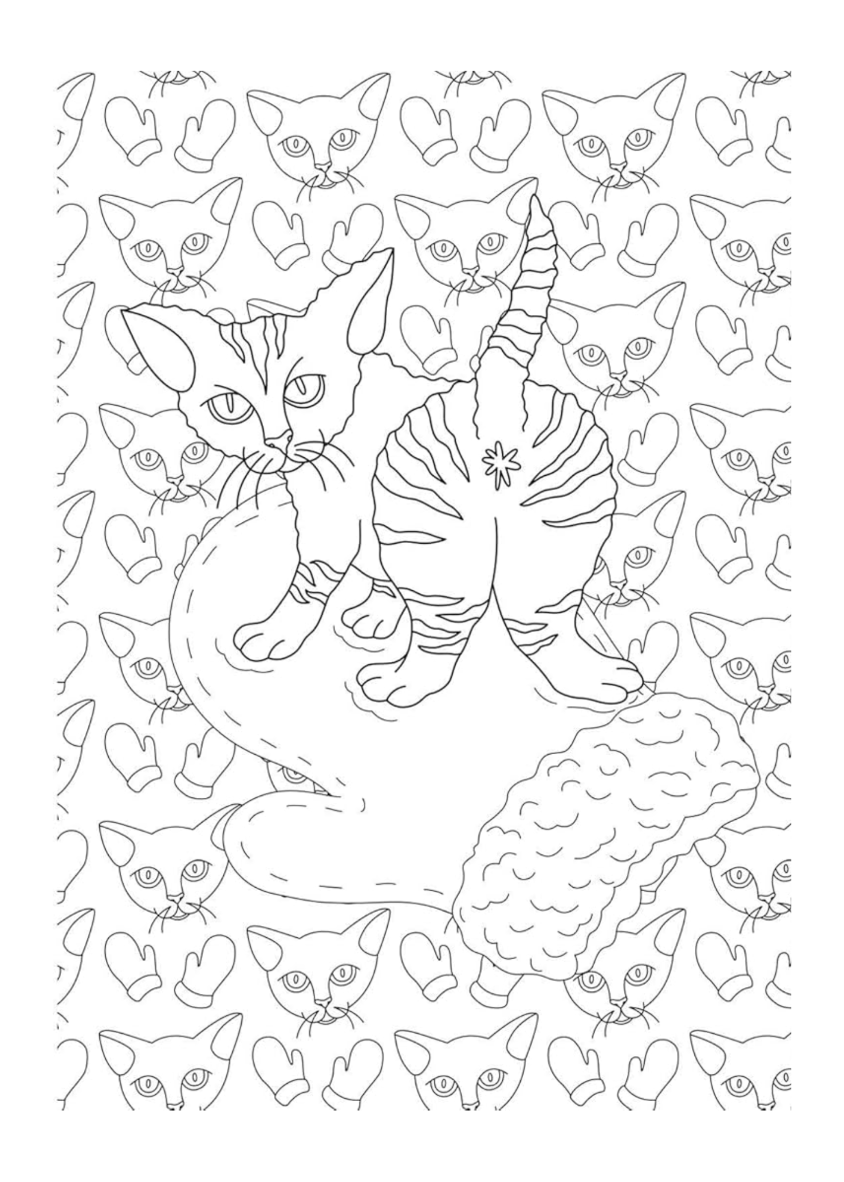 Chronicle Books Cat Butts Coloring and Activity Book