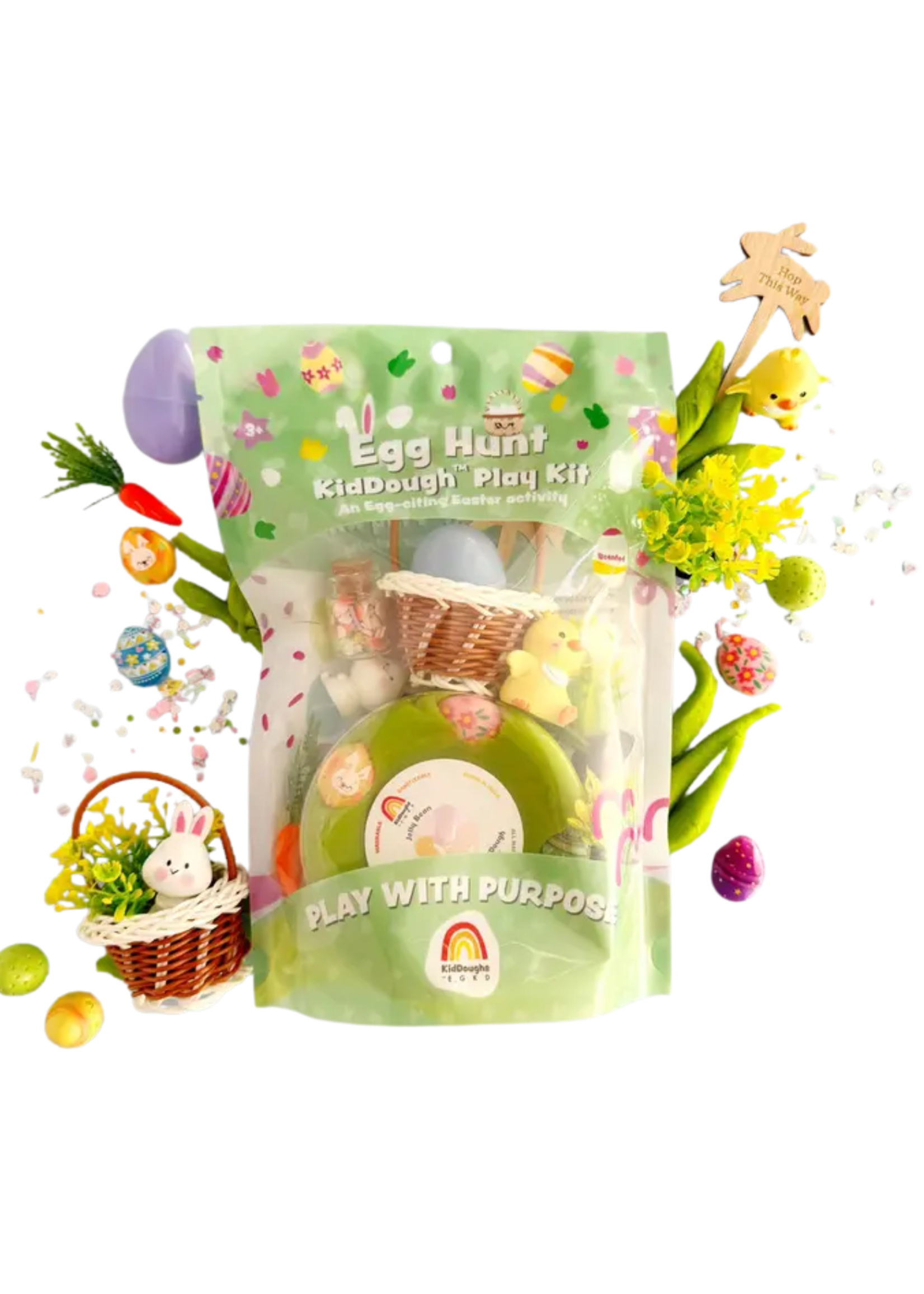 Earth Grown KidDoughs Egg Hunt KidDough Play Kit