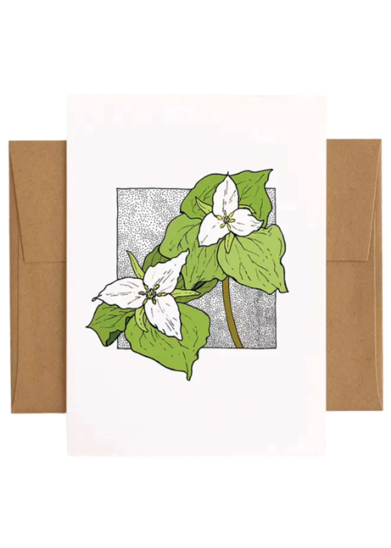 Lauren Nishizaki Designs Local Artist Card - Pacific Trillium