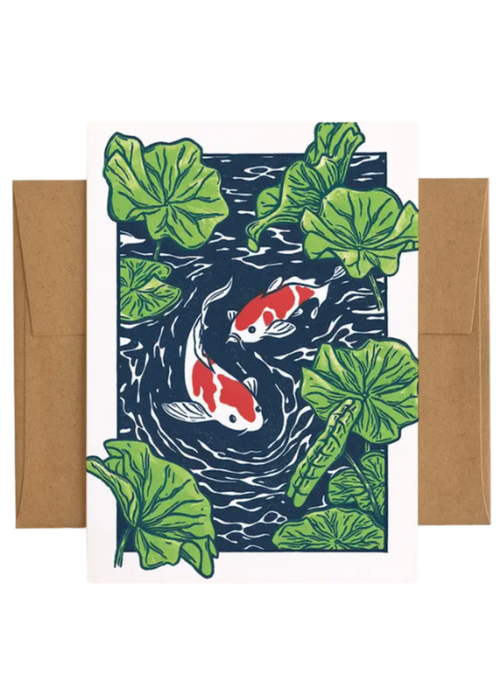 Lauren Nishizaki Designs Local Artist Card - Koi Pond