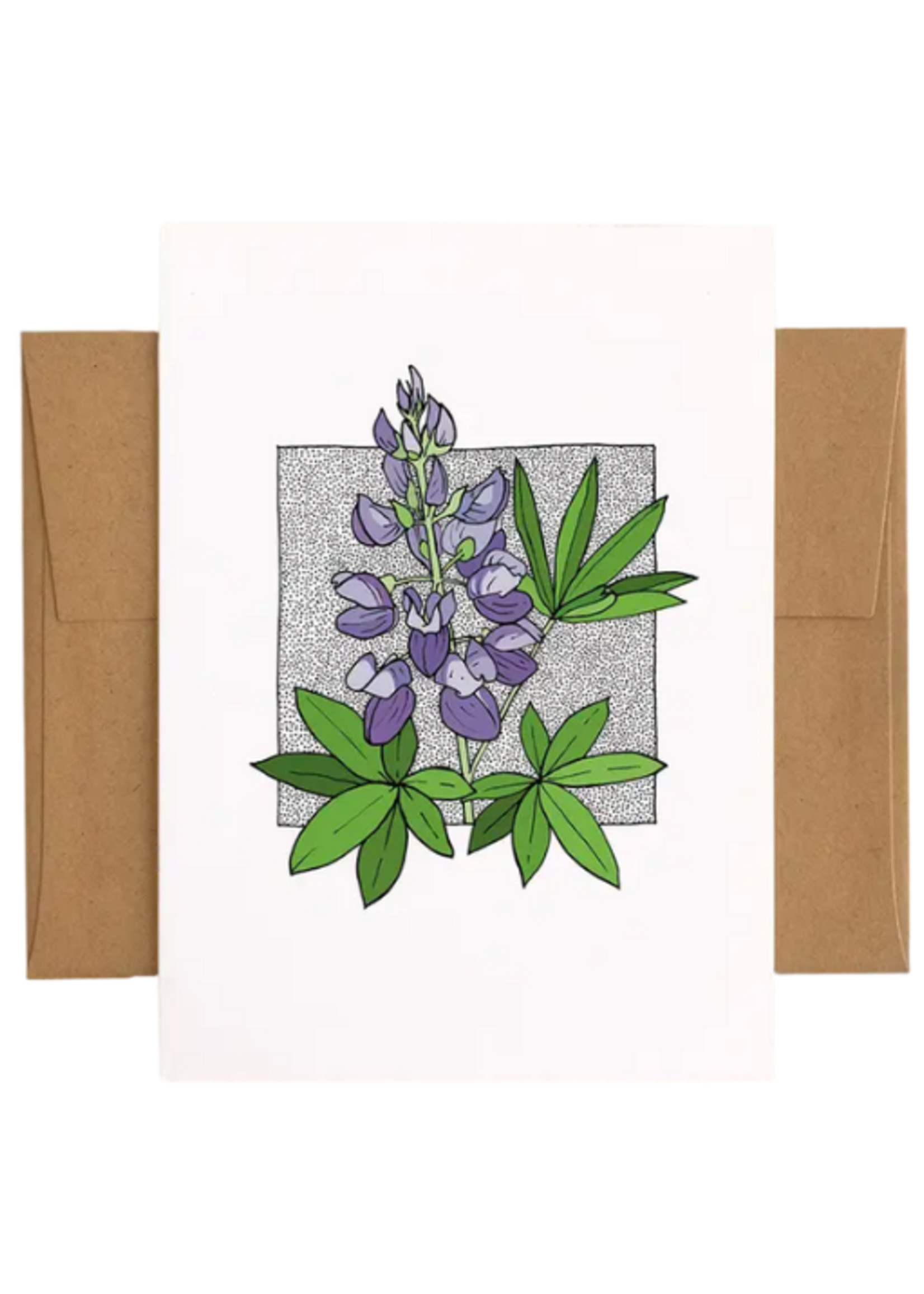 Lauren Nishizaki Designs Local Artist Cards -  Broadleaf Lupine