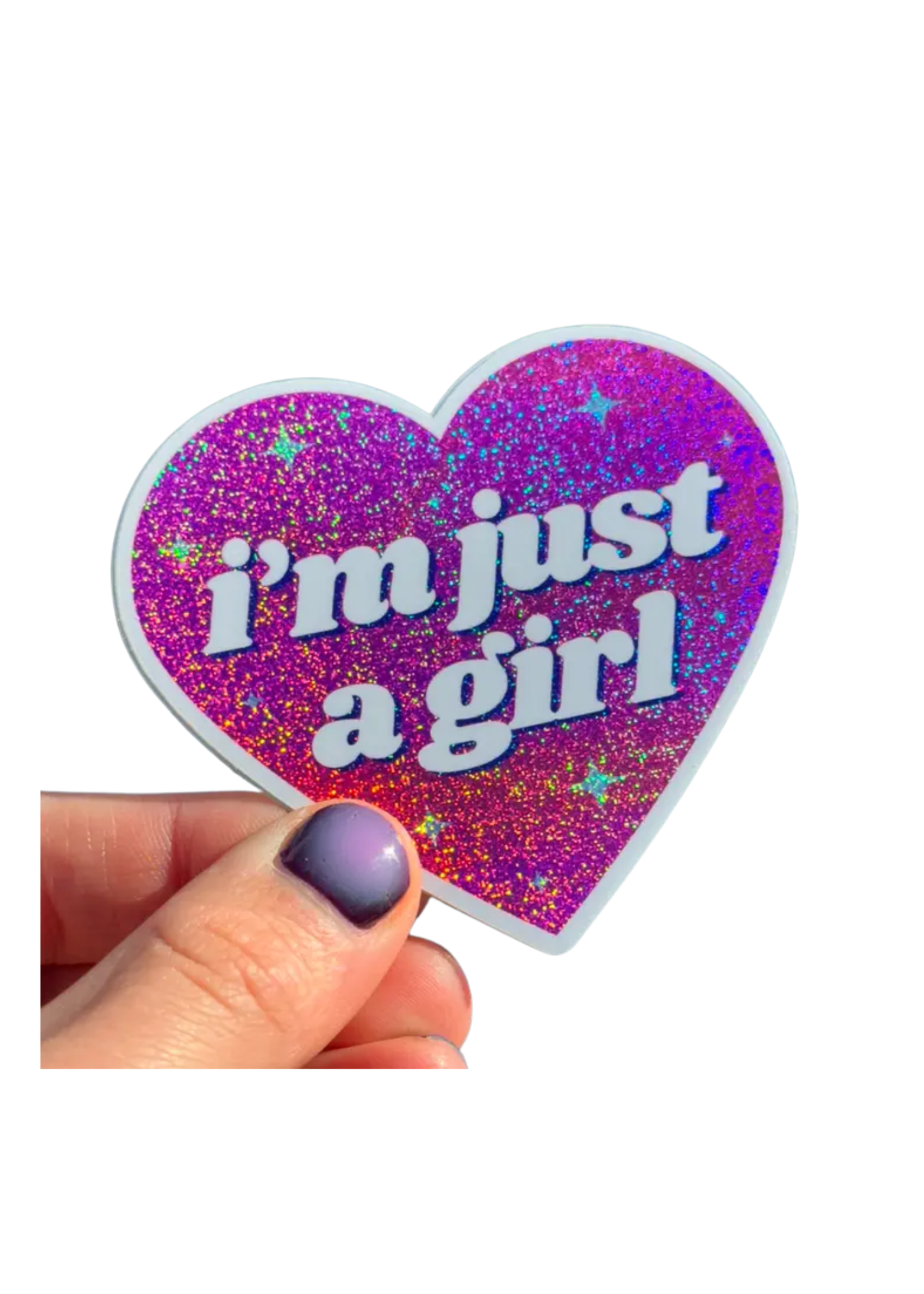 ShlemonArt I'm Just A Girl Sticker