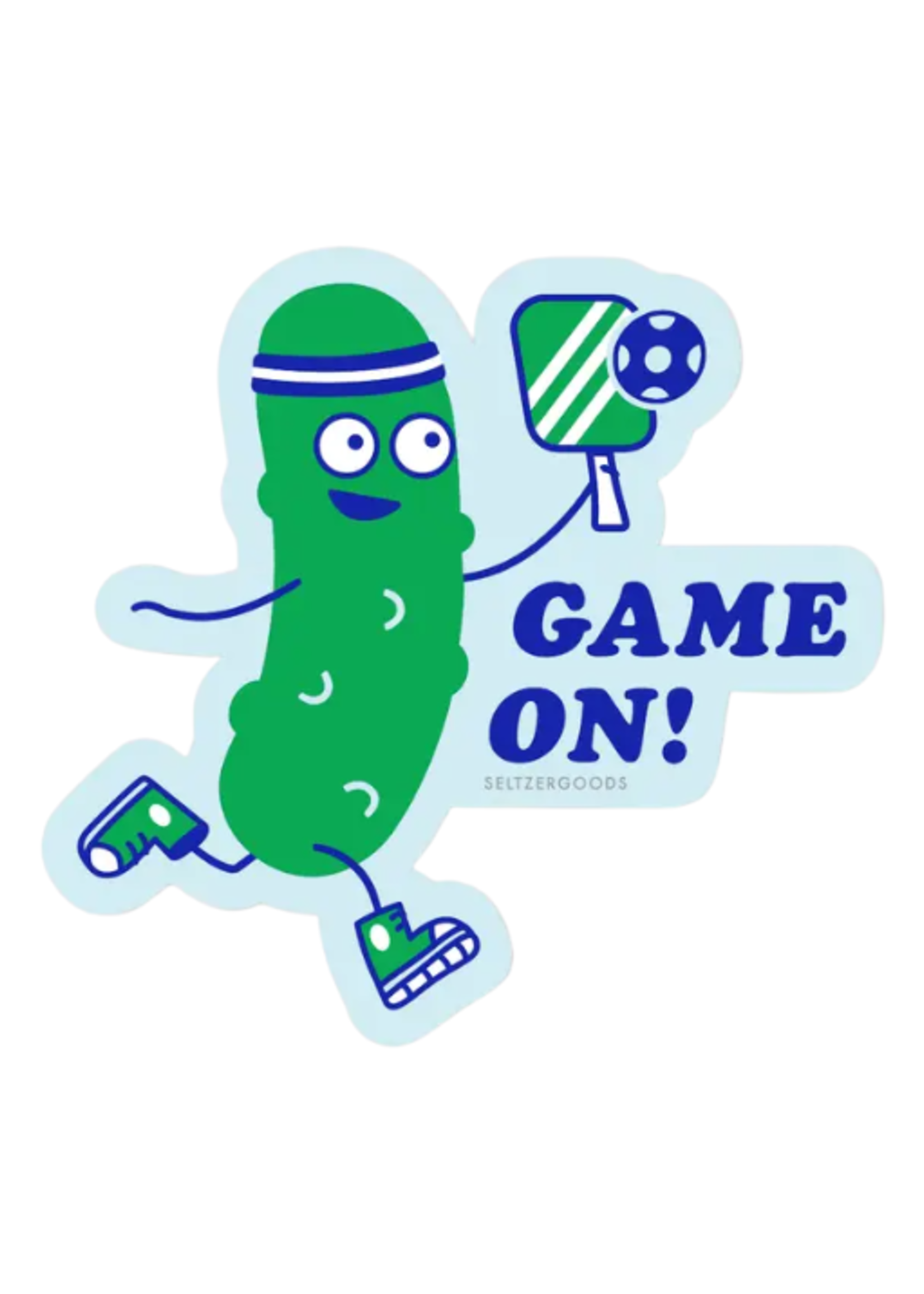 Seltzer Pickleball Pickle Sticker