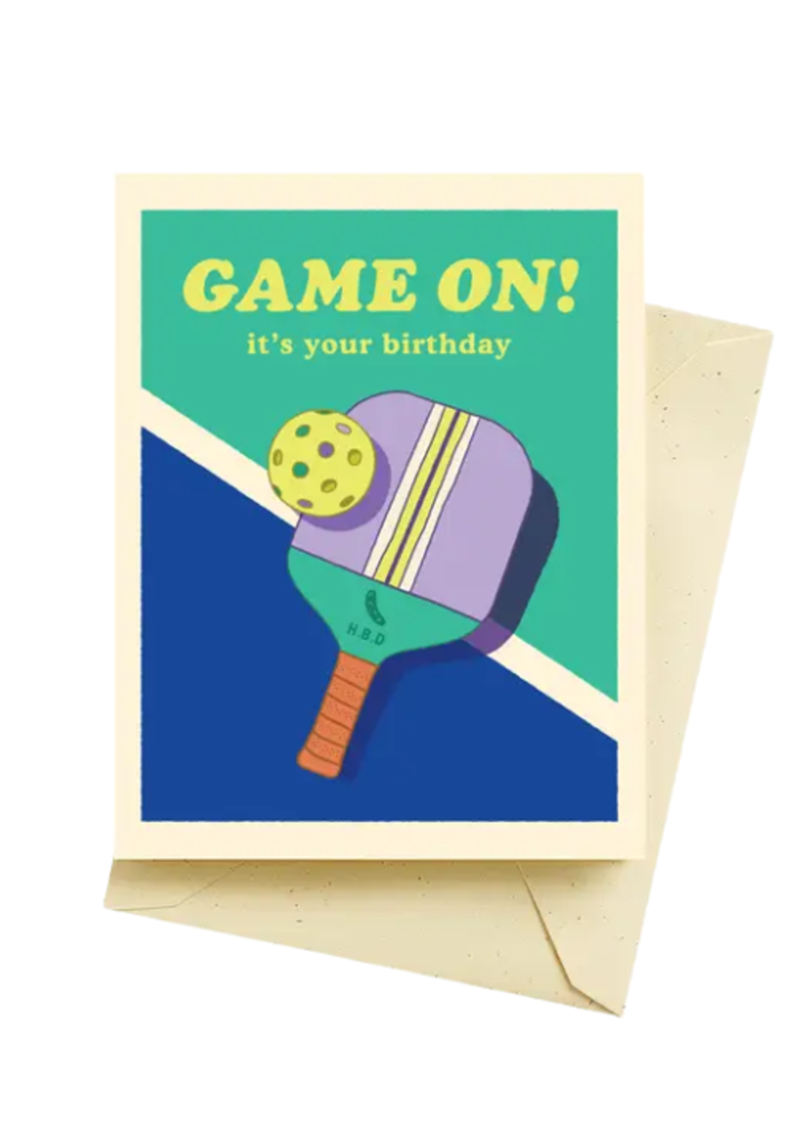 Seltzer Birthday Card - Pickleball Game On
