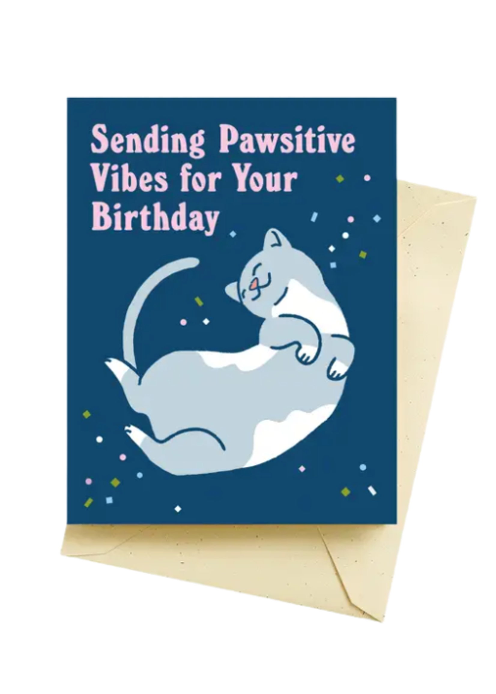 Seltzer Birthday Card - Pawsitive Vibes