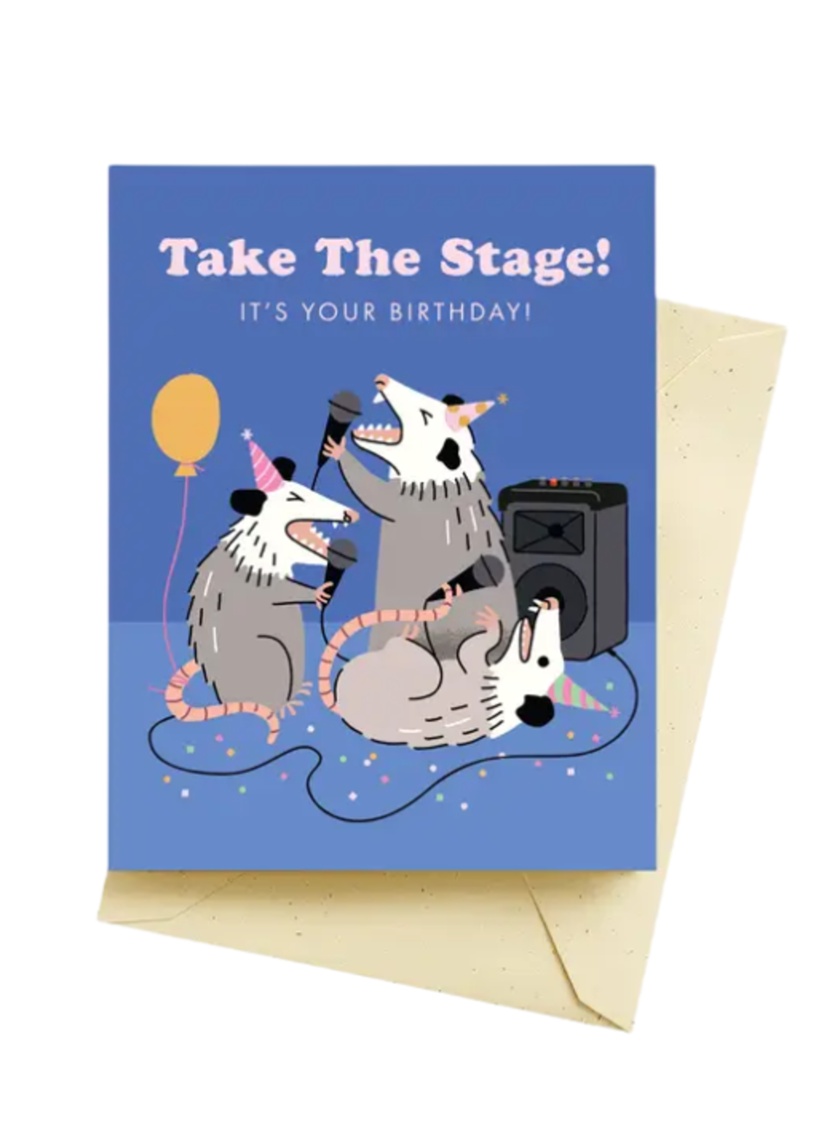 Seltzer Birthday Card - Take The Stage