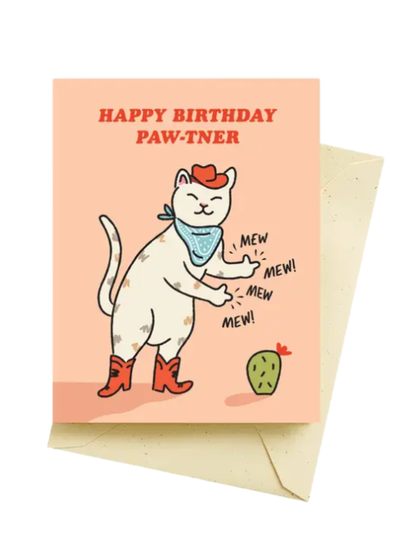 Seltzer Birthday Card - Paw-tner