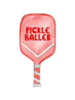 R is for Robo Pickleballer Sticker