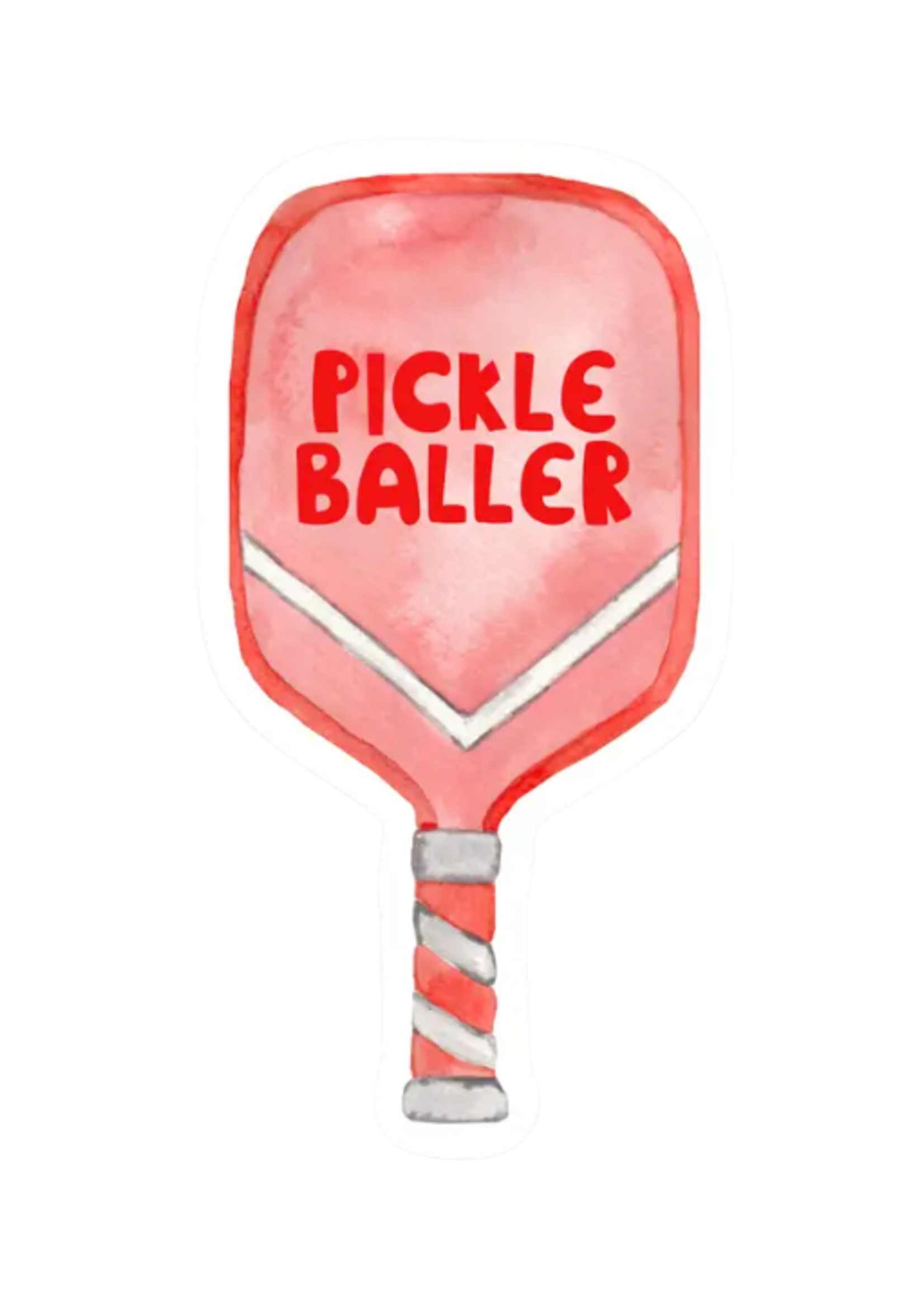 R is for Robo Pickleballer Sticker