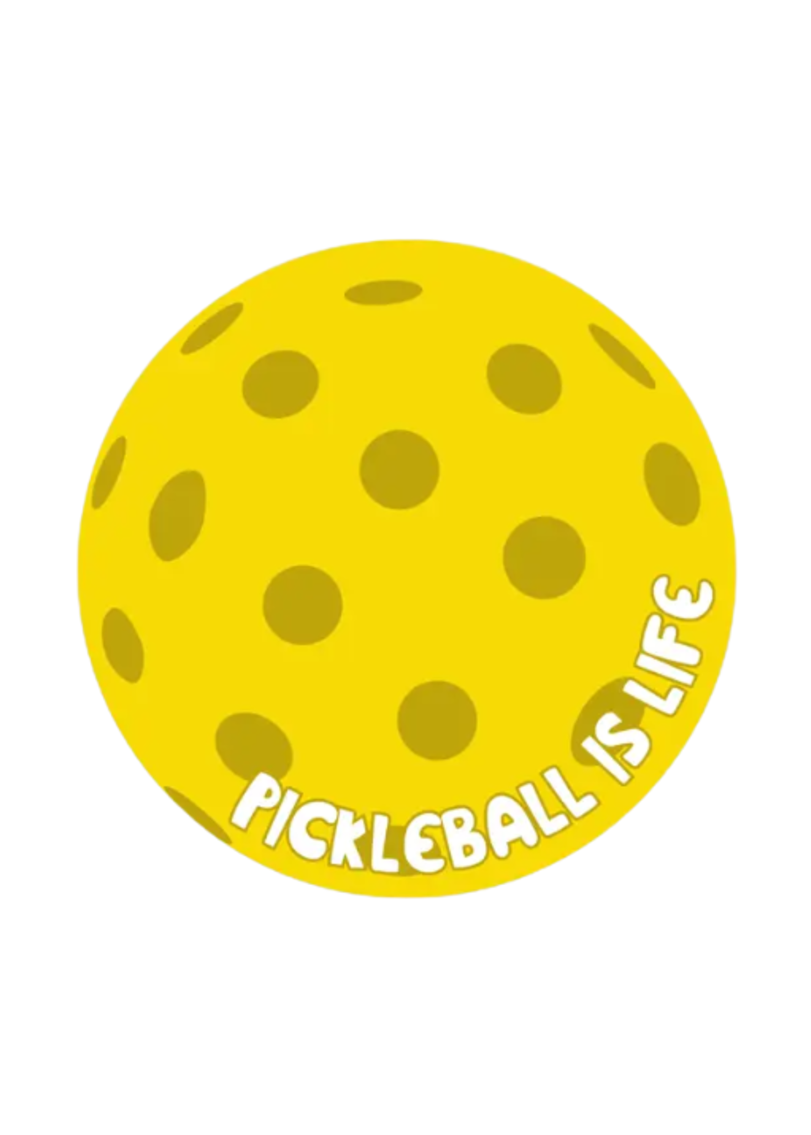 R is for Robo Pickleball is Life Sticker