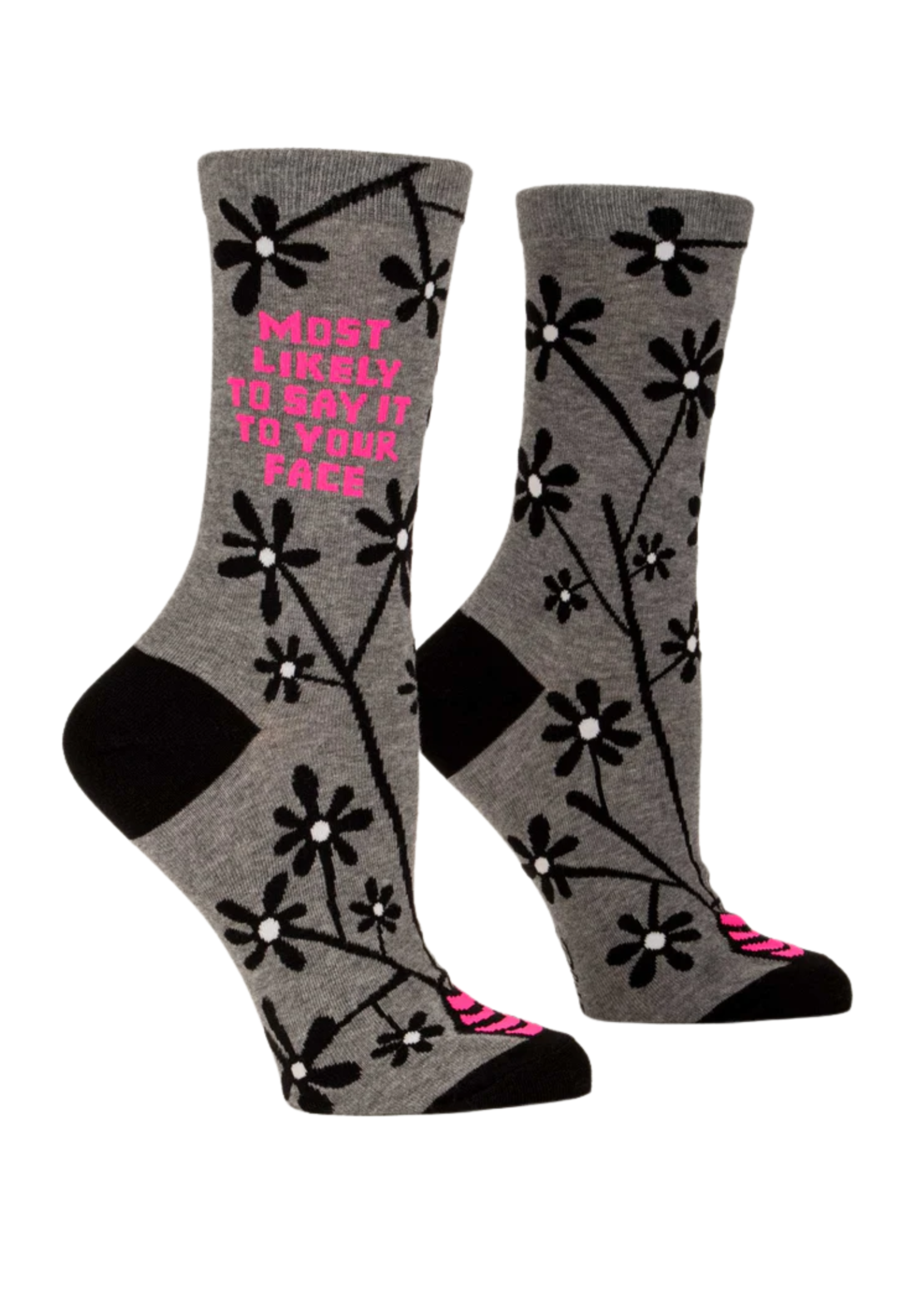 Blue Q Most Likely To Say It To Your Face Women's Socks