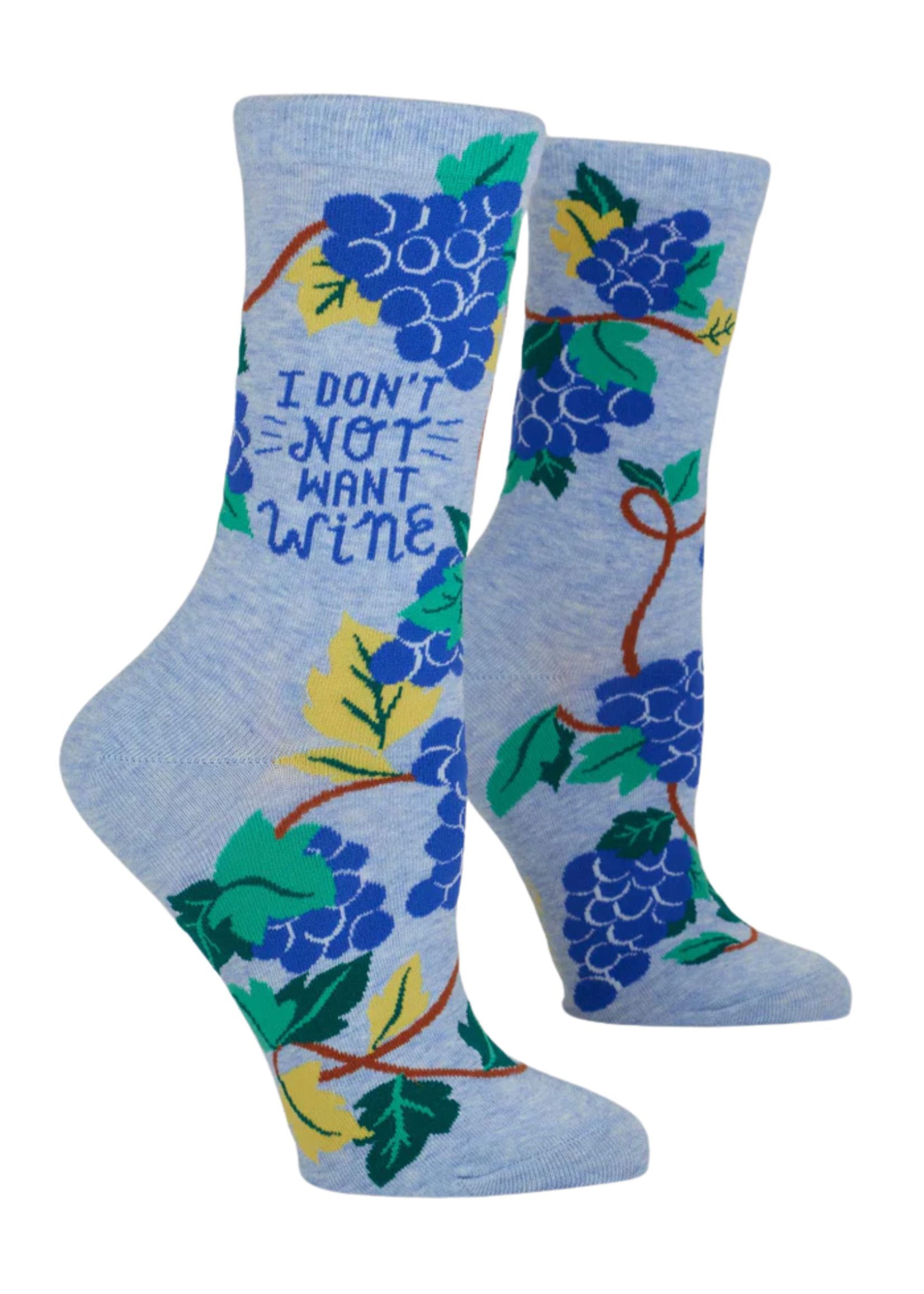 Blue Q I Don't Not Want Wine Women's Socks