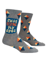 Blue Q Just Resting My Eyes Men's Socks