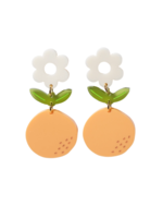 Sleepy Mountain Orange Blossom Dangle Earrings