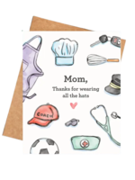 Brightspot Design Mother's Day Card - All The Hats