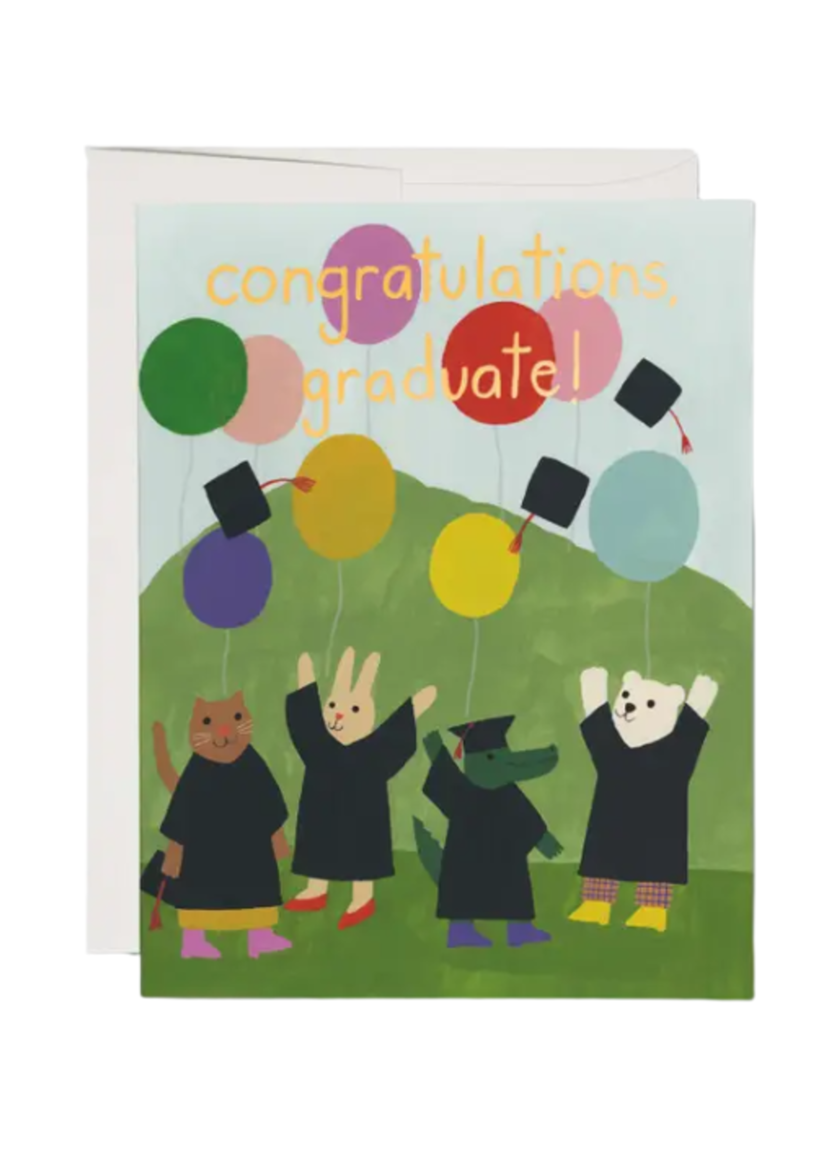 Red Cap Cards Graduation Card - Celebration Critters