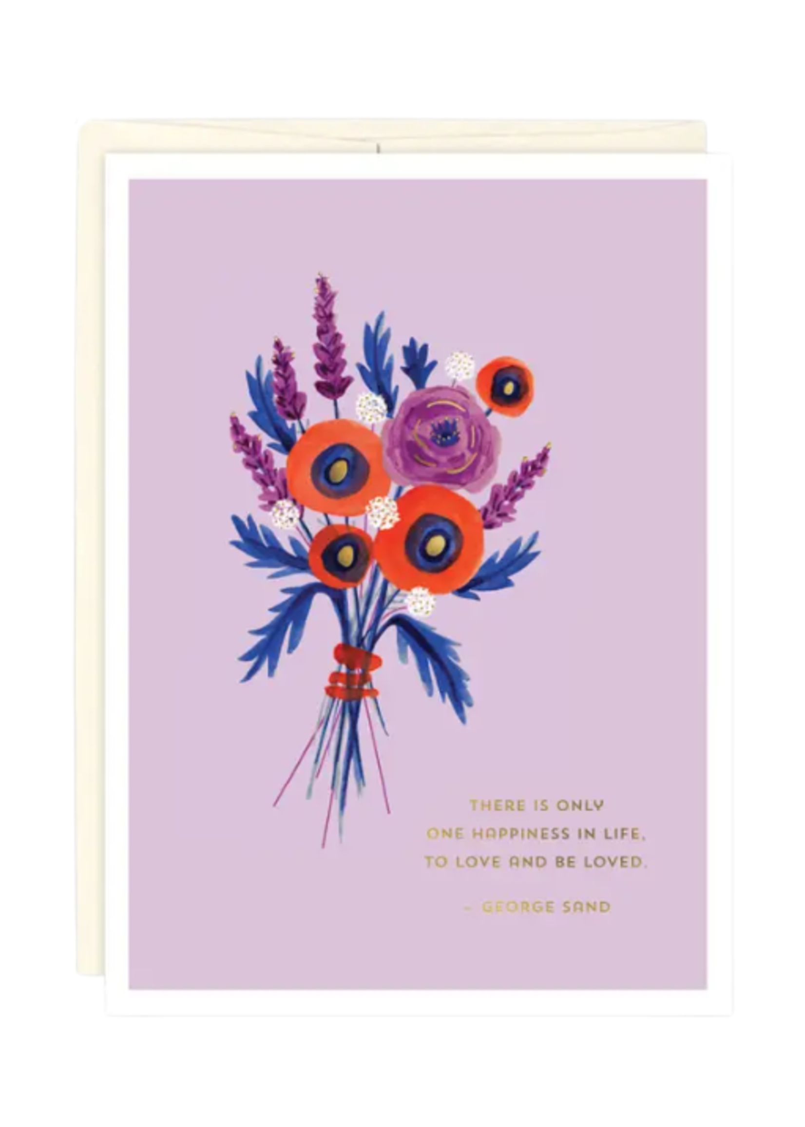 Biely + Shoaf Wedding Card - Lavender Bouquet