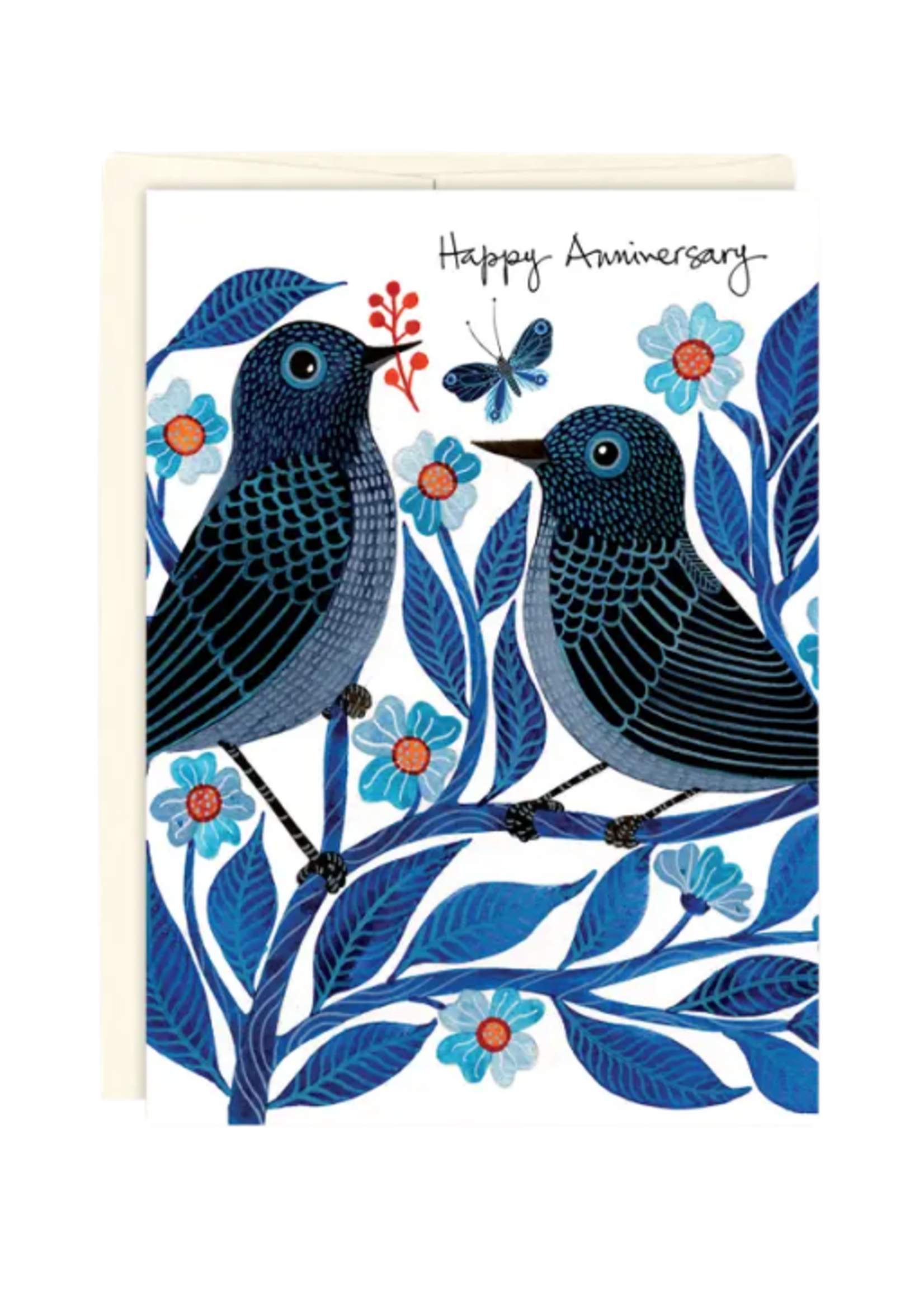 Biely + Shoaf Anniversary Card - Bluebirds